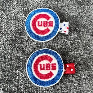 Chicago Cubs Hair Clips